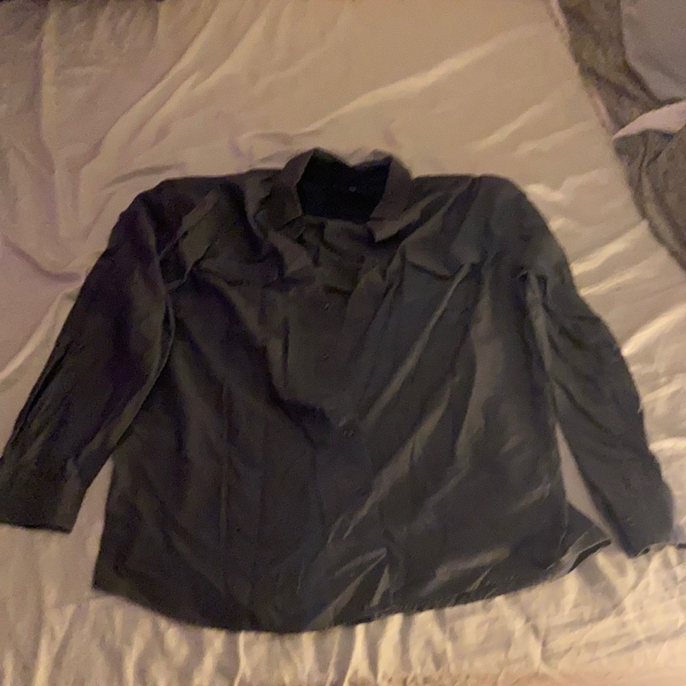 Grey button up shirt